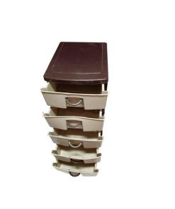 Partagez ce produit   Mini tiroir de rangement en plastique durable avec 5 couches