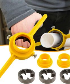 Pipe Threading Tool PVC Thread Maker NPT Round Die Set Pipe Threader Plumbing Tool