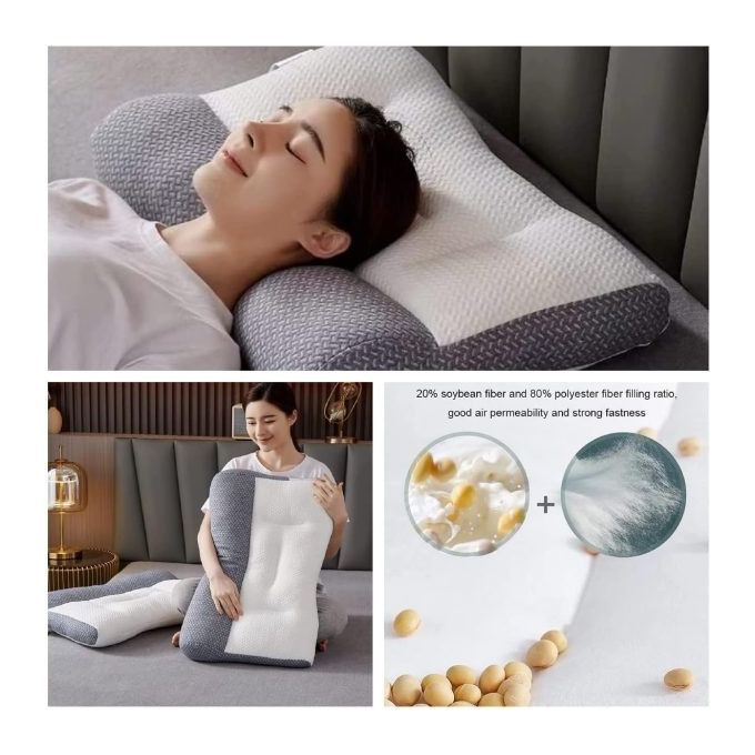 Oreiller Ergonomiques pour DorPanier au Lit,Oreiller Cervical pour Devant et Dos